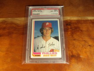 1982 Topps Baseball 530 Dickie Noles PSA 8 NM/MINT,  Philadelphia Phillies 2