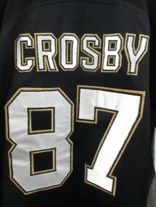 NHL Mens Sidney Crosby Pittsburgh Penguins Stitched Hockey Jersey Size Medium 3