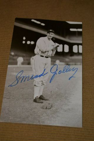 Smead Jolley Signed 3x5 Photo Postcard 1930 