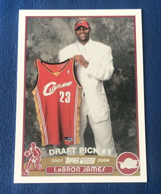 2003 - 04 Topps Lebron James Rc 221 Cleveland Cavaliers Rookie Lakers Star