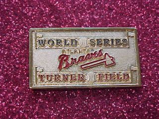 1999 Atlanta Braves World Series Media Press Pin - York Yankees (36th) Nyy