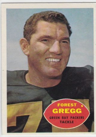 1960 Topps Football Forest Gregg Rookie 56 Packers Ex/exmt 61444