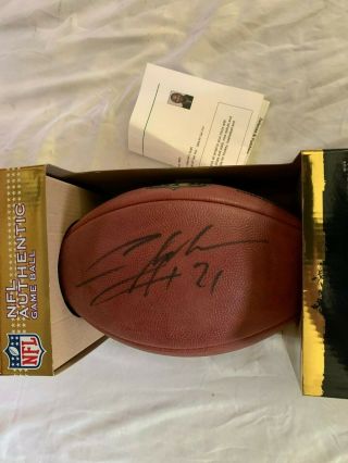 Charles Woodson Autographed/hand Signed Nfl Authentic Game Ball Wilson
