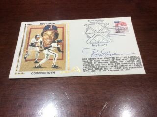 Rod Carew Signed Cooperstown First Day Cover