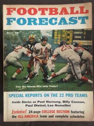 Can The Giants Win The Title - Football Forecast - 1962 Edition