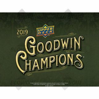 All National Parks Relics - 2019 Ud Goodwin Champions 8 - Box Inner Case Break