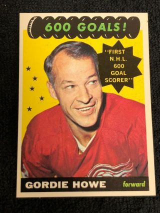 1965 Topps Gordie Howe 122 Good Condition: Front/slight Back Damage