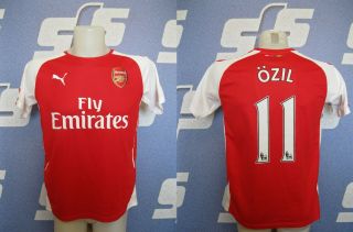 Boys Arsenal London 11 Ozil 2014/2015 Home Size Xl Puma Shirt Football Jersey