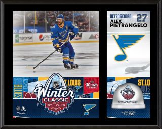 Alex Pietrangelo St.  Louis Blues 12x15 2017 Winter Classic Plaque With Game Ice