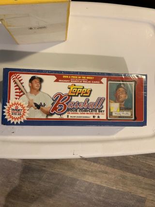 2006 Topps Complete Baseball Card Box Set Mickey Mantle Worn Relic