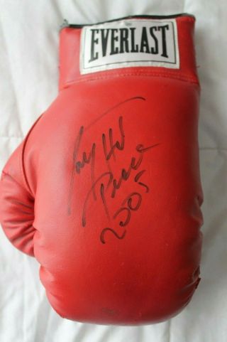 2005 Larry Holmes Autographed Everlast Red Glove