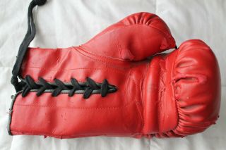 2005 Larry Holmes Autographed EVERLAST RED GLOVE 4