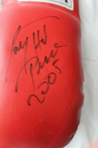 2005 Larry Holmes Autographed EVERLAST RED GLOVE 6