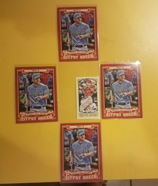 Mike Trout 2014 Topps Gypsy Queen Mini 349 Plus 4 Debut All - Star Inserts As - Mt