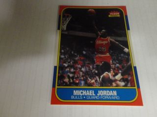 Michael Jordan 1986 - 87 Fleer Rookie Card 57 Reprint/original Unknown