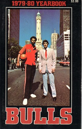 1979 - 80 Chicago Bulls Basketball Media Guide,  Artis Gilmore,  Jerry Sloan Vg