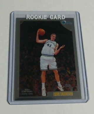 R13,  810 - Dirk Nowitzki - 1998/99 Topps Chrome - Rookie Card - 154 - Mavericks