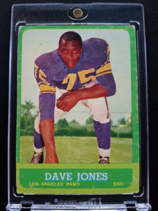 1963 Topps Dave Deacon Jones Los Angeles Rams Nfl Rc Rookie Rare 44