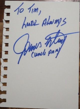 James Avery Will Smith Fresh Prince Signed Autographed 7x9 Index Card Deceased