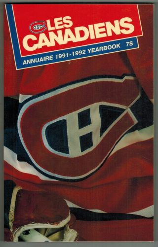 1991/92 Montreal Canadiens Media Guide