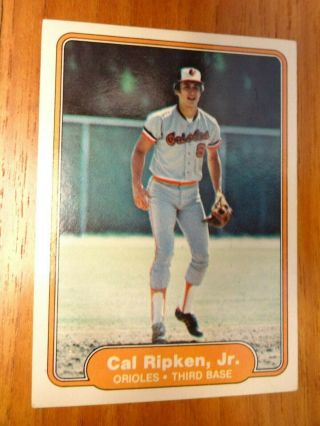 1982 Fleer Baseball Card Cal Ripken Jr Rc 176 Ex