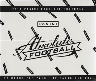2019 Panini Absolute Football Nfl Trading Cards 12 Pk Fat Pack Box = 240 Cards