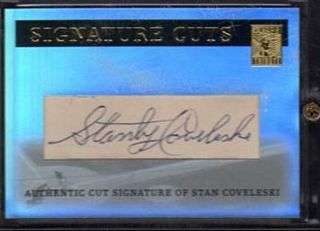 Stan Coveleski 2004 Topps Tribute Hof Baseball Cut Signature Autograp Cuts 1/1