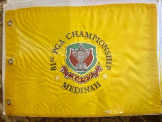 81st Pga Championship Medinah 1999 Golf Flag.