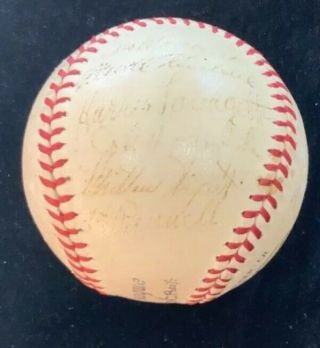 1940 Brooklyn Dodgers Team Signed Baseball 24 Autographs Auto