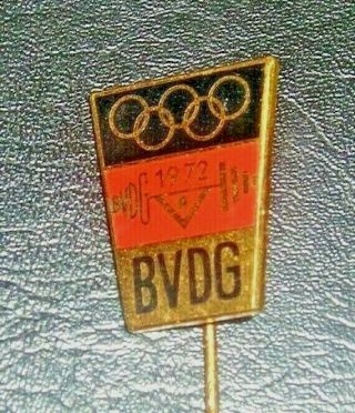 1972 Germany Olympic Noc Badge Pin - Munich