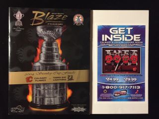 2004 Nhl Calgary Flames Gm 6 Stanley Cup Finals Program Vs Tampa Bay Lightning