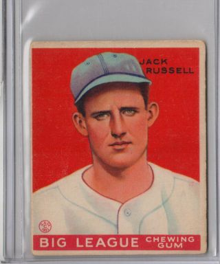 1933 Goudey 167 Jack Russell Vg - Ex