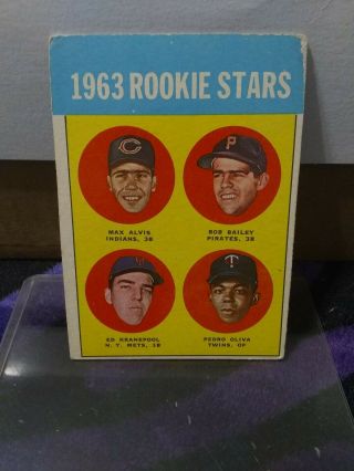 1963 Topps Tony Oliva Rc.  Right Corner Wear.  Pictured