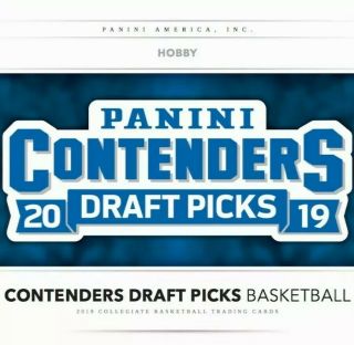 2019 - 20 Panini Contenders Draft Picks Basketball Hobby Box Factory