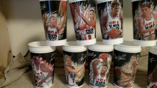 1992 USA Basketball Olympic Dream Team McDonalds Cups Complete Set of 12 NBA 2