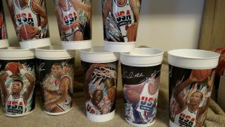 1992 USA Basketball Olympic Dream Team McDonalds Cups Complete Set of 12 NBA 4