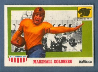 1955 Topps Football All - American Marshall Goldberg 89 Pittsburgh Verygood