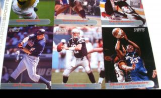 2002 June Sports Illustrated For Kids Kobe Bryant W Tom Brady Uncut Card Sheet