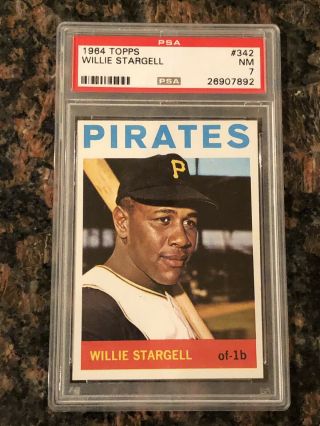1964 Topps Willie Stargell 342 Baseball Card Psa 7