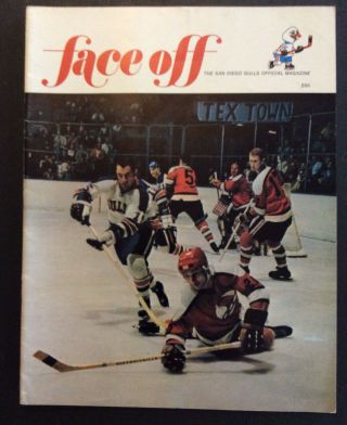 1970 San Diego Gulls Vs Salt Lake Golden Eagles Whl Hockey Program