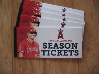 Los Angeles Angels 2006 - 2019 Baseball Trout Ohtani Pujols Salmon Ticket Stub
