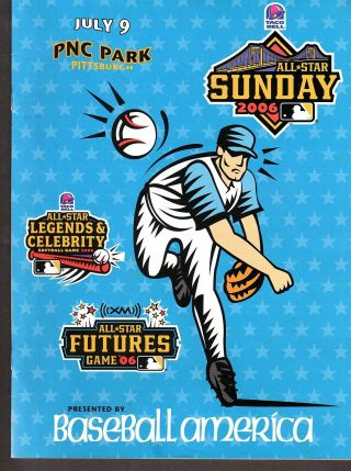 2006 All Star Sunday Futures Game Program Pnc Park Pittsburgh Ex -