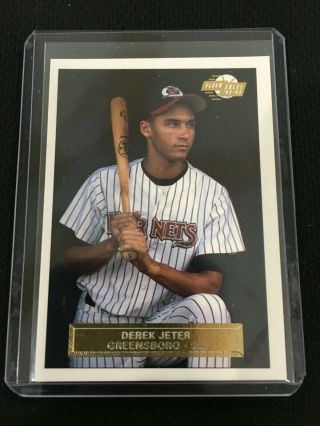 Derek Jeter Rookie 1992 " Gold " Fleer Excel Yankees Rc Insert Baseball Card