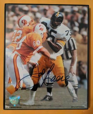 Joe Greene - Pittsburgh Steelers - Autographed 8x10 Color Photo Framed W/coa
