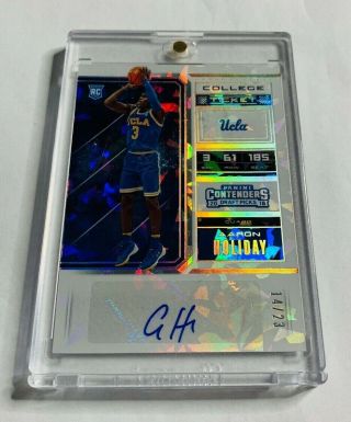 R16,  029 - Aaron Holiday - 2018 Contenders Draft - Cracked Ice Rc Autograph - /23