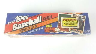 1993 Topps Major League Baseball Series I & Ii 825 Cards Mlb Baseball