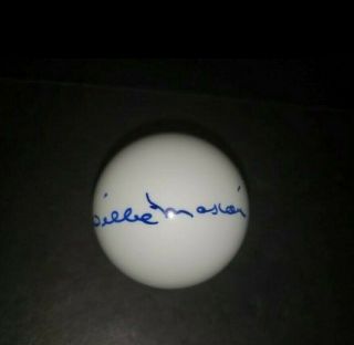 Willie Mosconi American 15 Years Straight Pool Champion Autographed Signed.