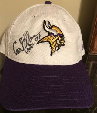Carl Eller Autographed Minnesota Vikings Cap Hat Women 