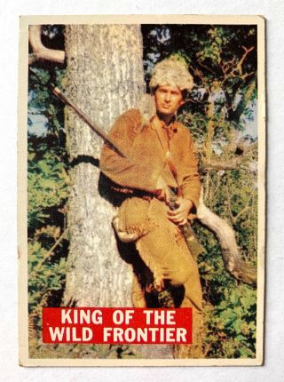 1956 Topps Davy Crockett Orange Back 1 King Of The Wild Frontier,  Ex/ex -