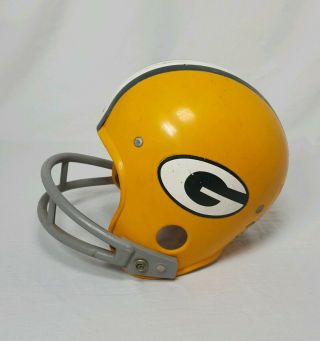 Vintage Green Bay PACKERS Rawlings Football Helmet 70 ' s or 60 ' s 3